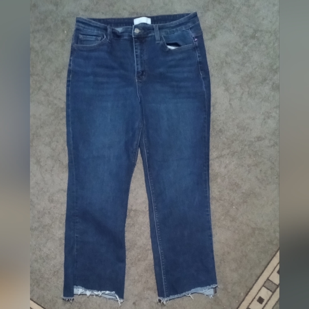 Midnight Blue Vervet Raw Hek Cropped Women's Jeans
